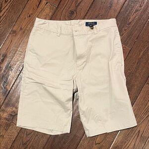 Polo by Ralph Lauren Kids Cream Flat Front Shorts